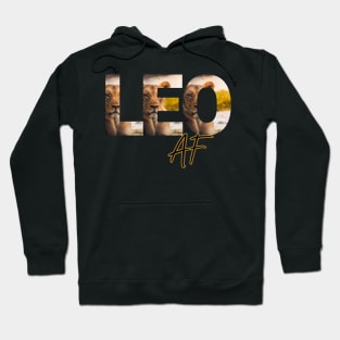 Leo AF Lion Print Hoodie